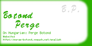 botond perge business card